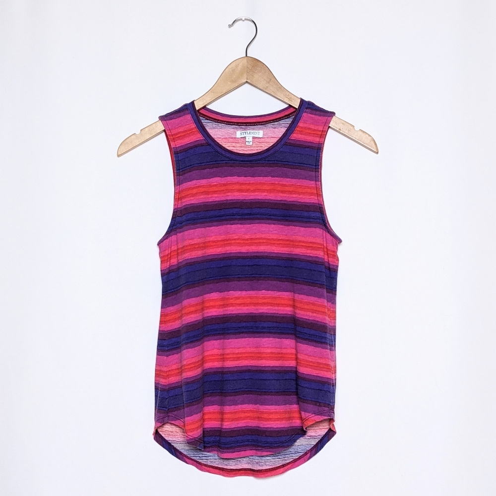 stylemint ombré cotton modal muscle tank
